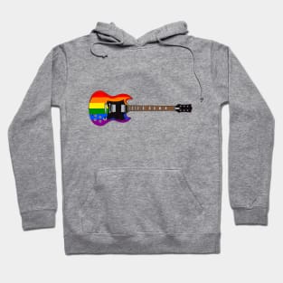 Rainbow Pride Flag Electric Guitar Hoodie